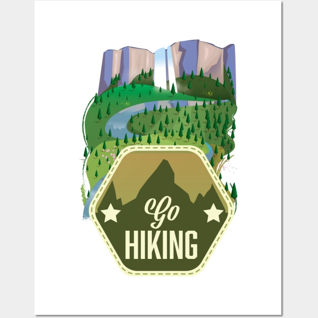 GO Hiking Wall Art by nickemporium1